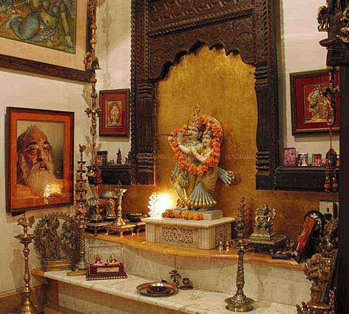 -Granite puja room design