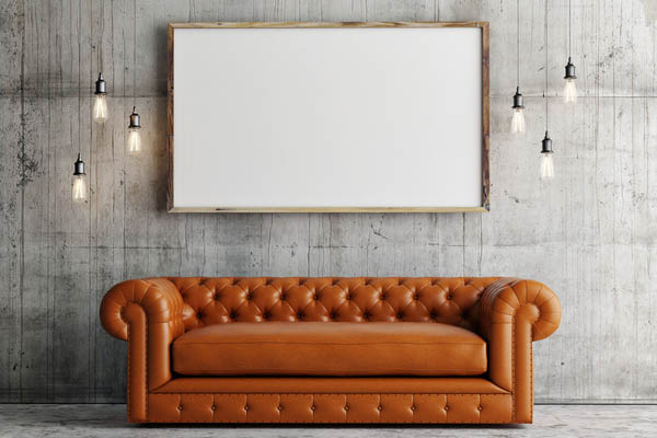 leather type sofa