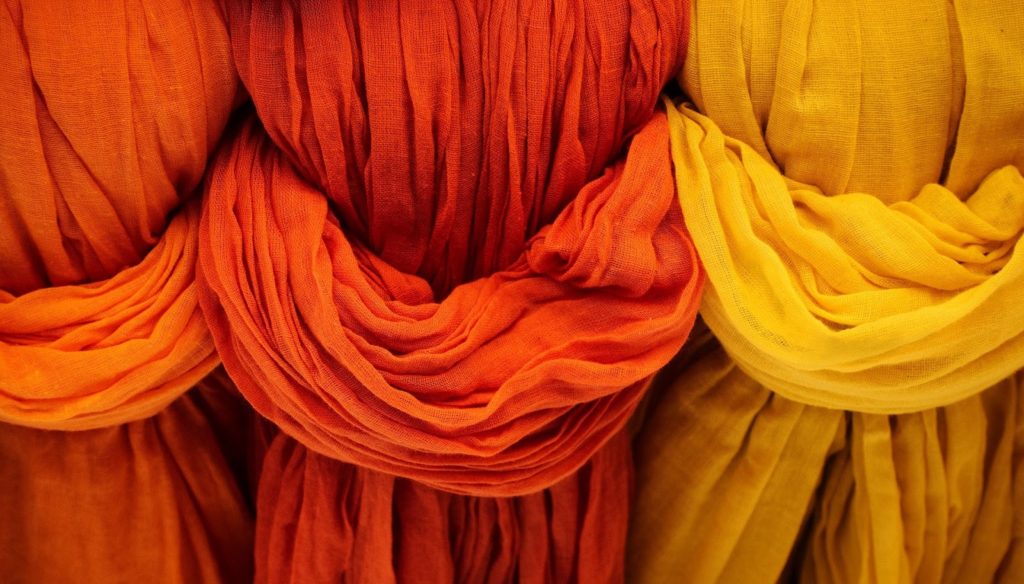 Make use of colorful fabrics