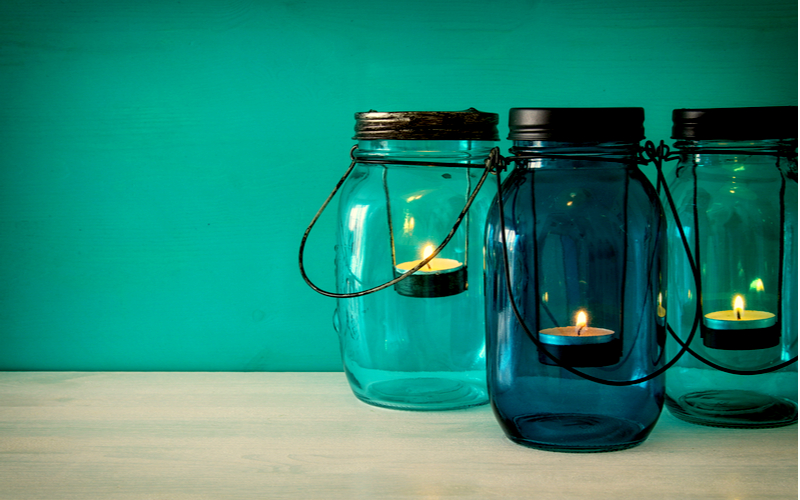 Glass jar lanterns