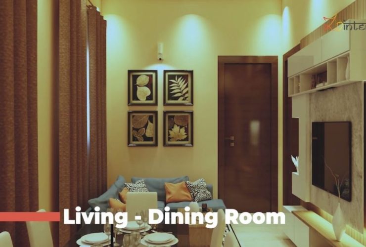 2bhk flat interior designer