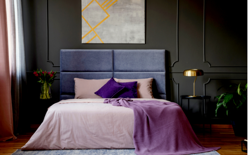 Boysenberry and Indigo Bedroom Color