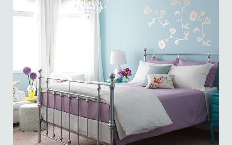 Boysenberry and Indigo Bedroom Color