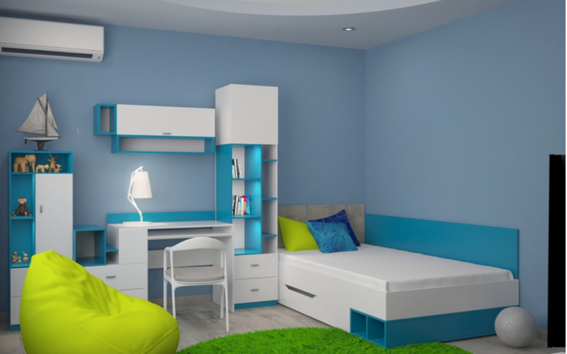 Blue and Green Bedroom Color