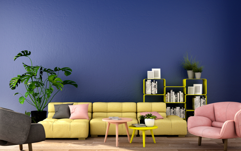 Taxicab Yellow and Pastels Living Room