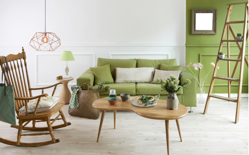Majolica Green Living Room