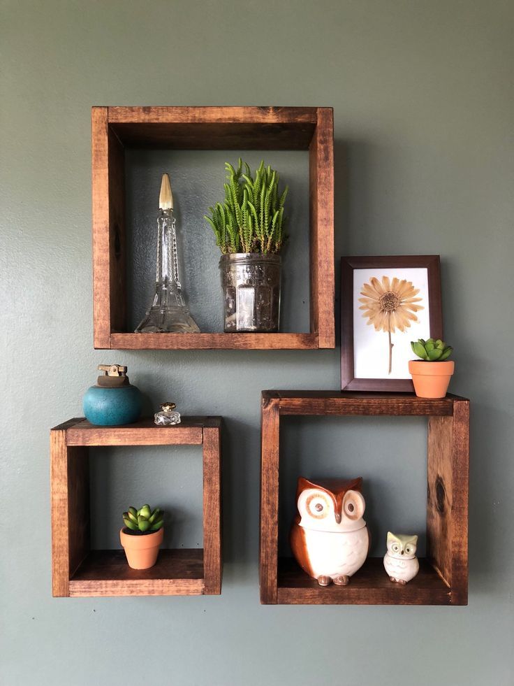 Try Square wall shelves