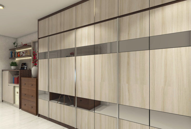 L shaped Wardrobe Design