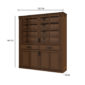 Crockery Storage Unit – Walnut Finish - In Kolkata