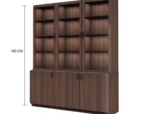 Crockery Unit - 6 Doors – Chestnut Finish - In Kolkata