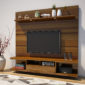 TV Cabinet With Storage – Rustic Cinnamon Finish in kolkata