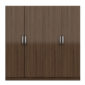 Wardrobe With 4 Swing Doors – Smoked Walnut Finish - In Kolkata