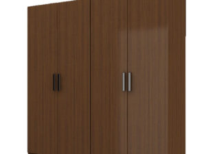 Wardrobe With Swing Doors – Walnut Finish - In Kolkata