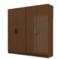 Wardrobe With Swing Doors – Walnut Finish - In Kolkata